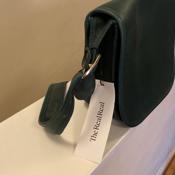 Green Leather Frye Bag - Picture 3 of 12